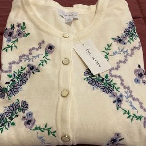 NWT Ladies Charter Club cardigan. Size M
